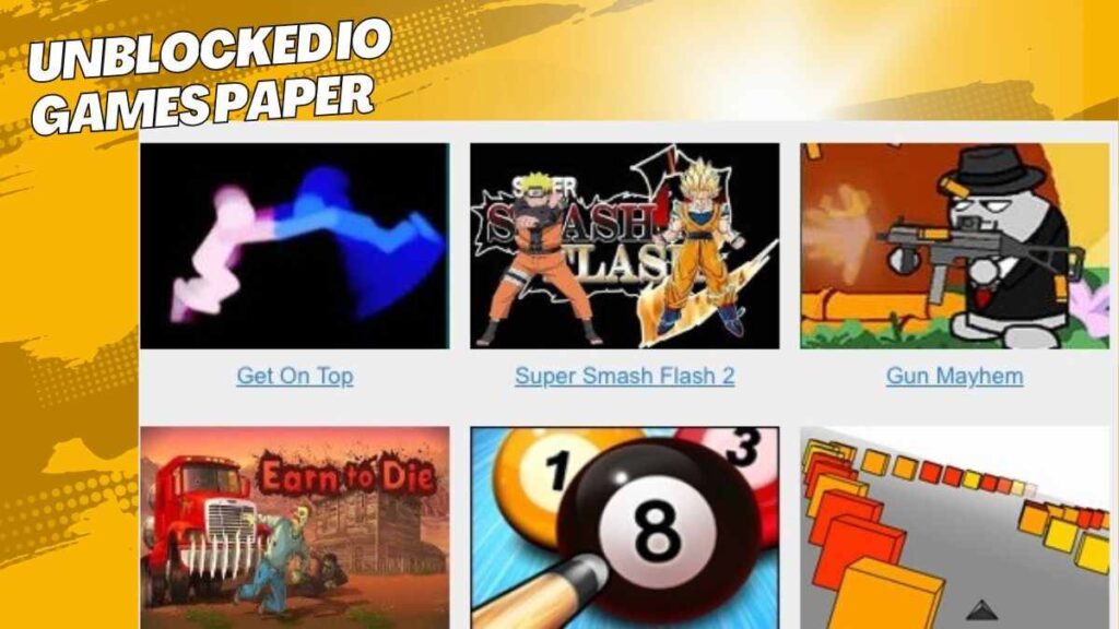 Unblocked io games paper